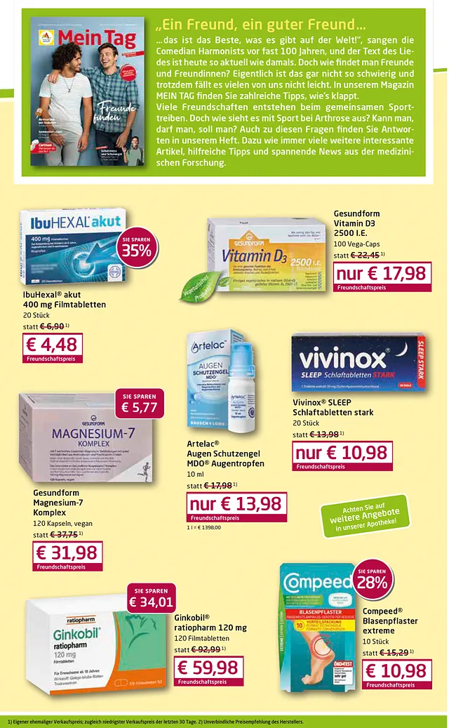 Bären-Apotheke - Angebotsflyer August