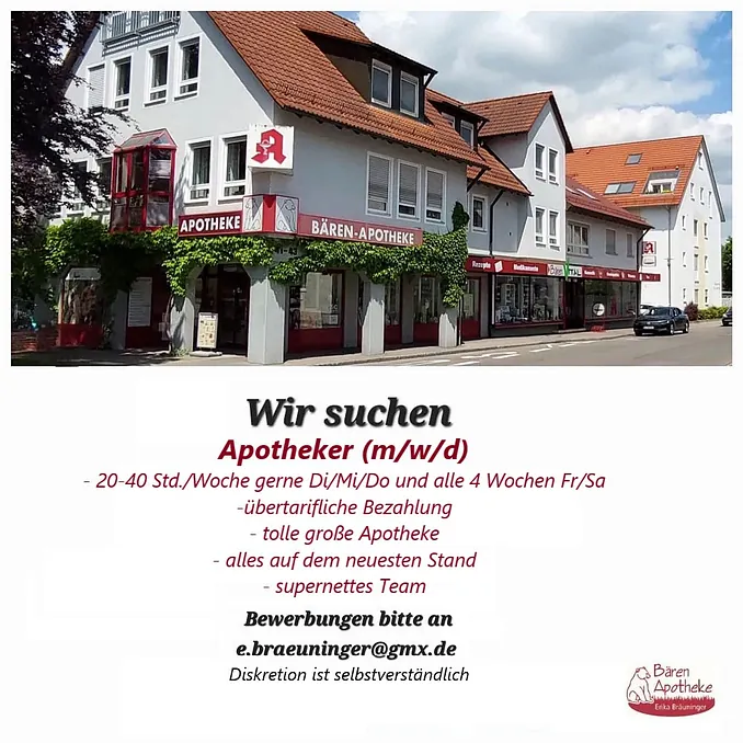 Wir suchen Apotheker