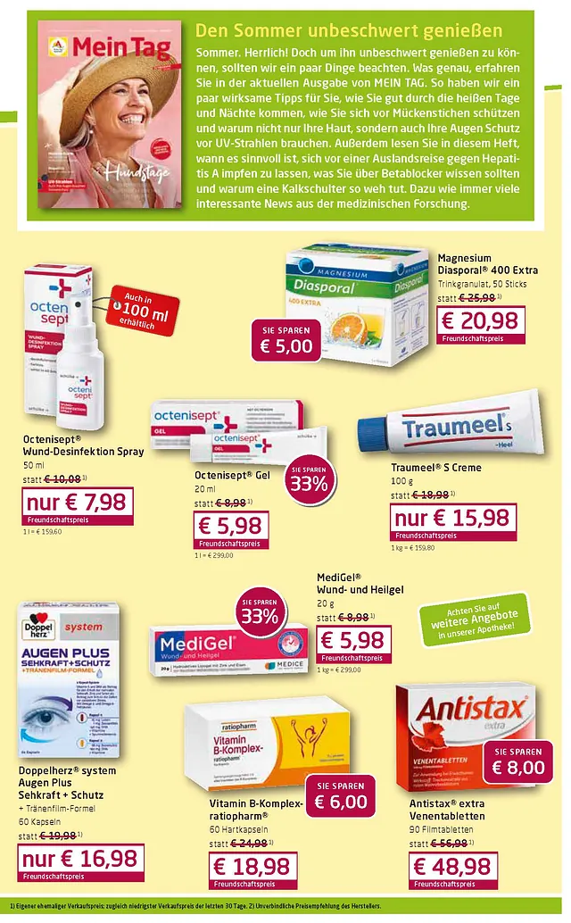 Bären-Apotheke - Angebotsflyer Juli